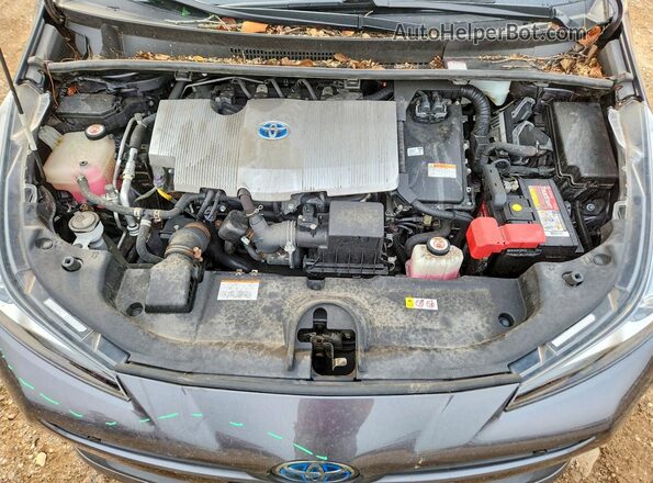 JTDL9RFU4L3013774 2020 TOYOTA PRIUS Gray Вид задньої частини салону