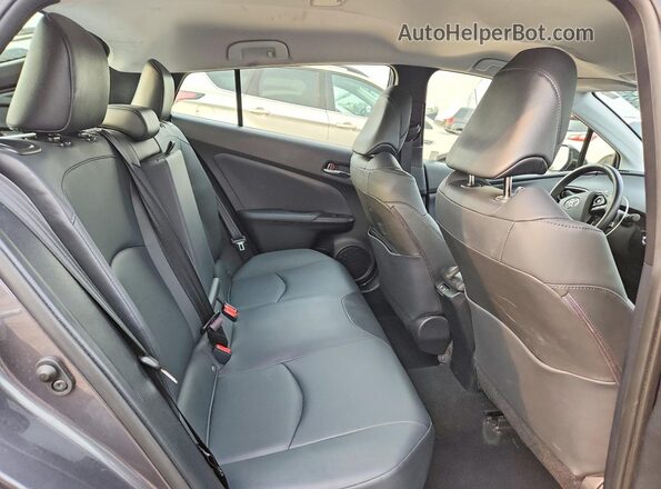 JTDL9RFU4L3013774 2020 TOYOTA PRIUS Gray Вид задніх сидінь