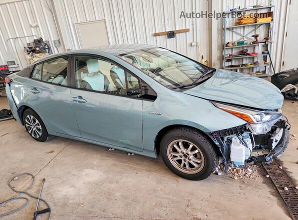 JTDL9RFU6K3005156 2019 TOYOTA PRIUS Turquoise წინა მარჯვენა
