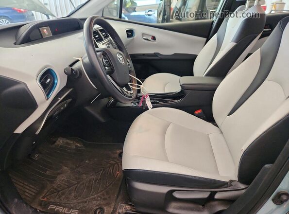 JTDL9RFU6K3005156 2019 TOYOTA PRIUS Turquoise წინა სალონის ხედი