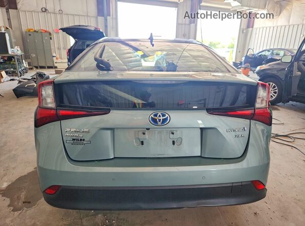 JTDL9RFU6K3005156 2019 TOYOTA PRIUS Turquoise უკანა ხედი