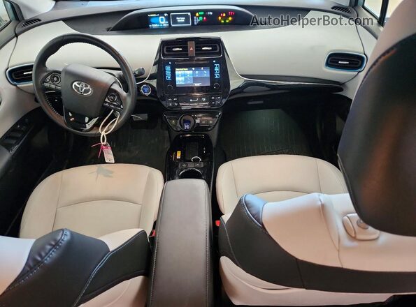 JTDL9RFU6K3005156 2019 TOYOTA PRIUS Turquoise წინა პანელის ხედი
