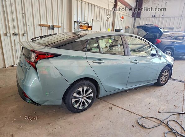 JTDL9RFU6K3005156 2019 TOYOTA PRIUS Turquoise უკანა მარჯვენა