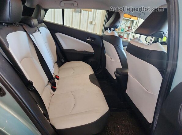 JTDL9RFU6K3005156 2019 TOYOTA PRIUS Turquoise უკანა სავარძლების ხედი