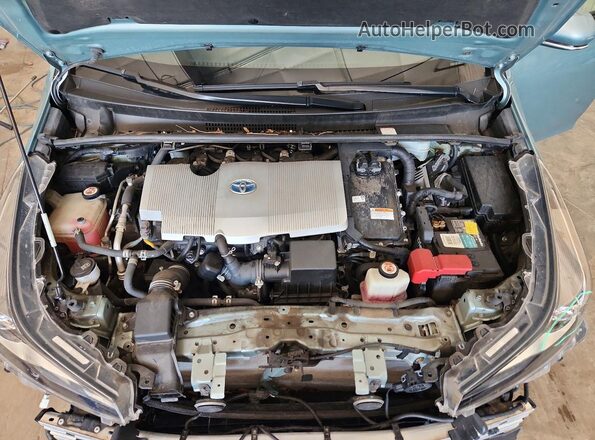 JTDL9RFU6K3005156 2019 TOYOTA PRIUS Turquoise უკანა სალონის ხედი