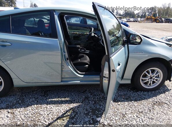 JTDL9RFU6K3010311 2019 TOYOTA PRIUS Blue წინა სალონის ხედი