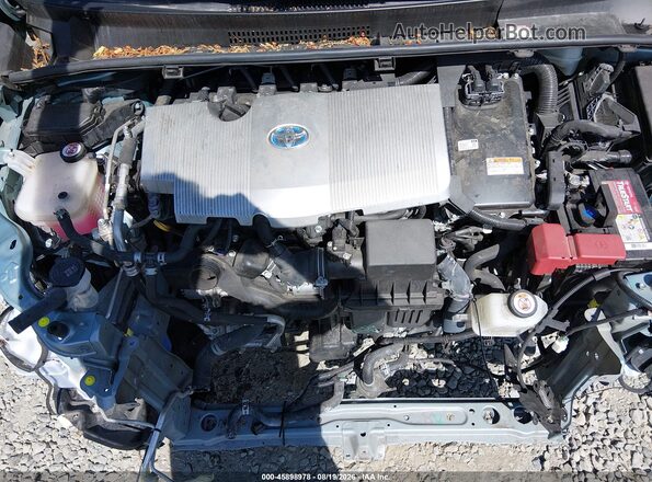 JTDL9RFU6K3010311 2019 TOYOTA PRIUS Blue უკანა ხედი