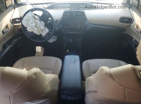 JTDL9RFU7L3015647 2020 TOYOTA PRIUS White Dashboard view