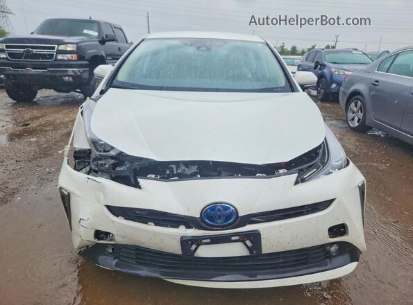 JTDL9RFU8K3012478 2019 TOYOTA PRIUS White Front view