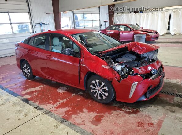 JTDL9RFU8L3017133 2020 TOYOTA PRIUS Красный Передняя правая четверть