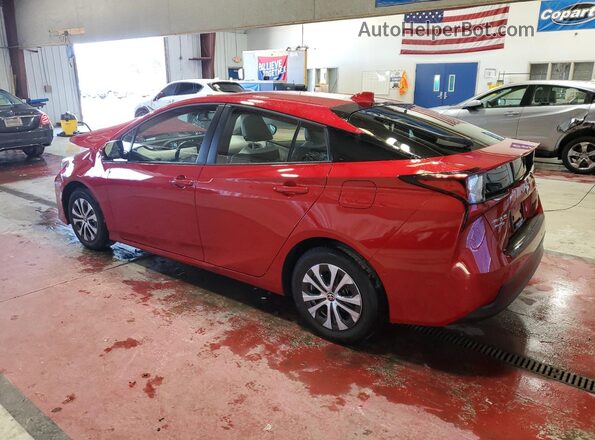 JTDL9RFU8L3017133 2020 TOYOTA PRIUS Красный Задняя левая четверть