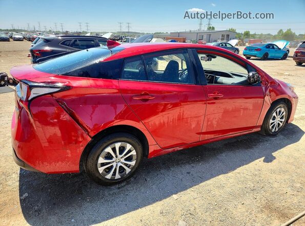 JTDL9RFU9K3010979 2019 TOYOTA PRIUS Red Задня права чверть