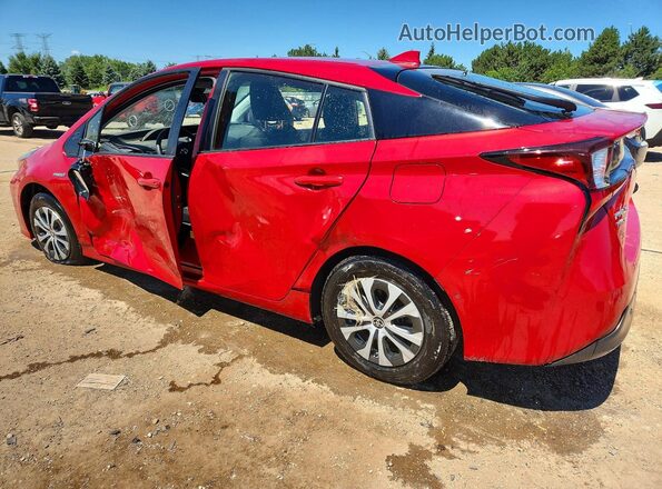 JTDL9RFU9K3010979 2019 TOYOTA PRIUS Red Задня ліва чверть