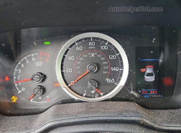 JTDP4MCE1MJ059348 2021 TOYOTA COROLLA Silver Widok zestawu wskaźników