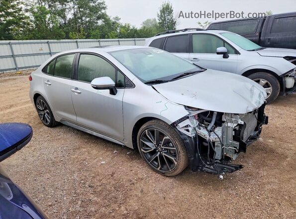 JTDP4MCE1MJ059348 2021 TOYOTA COROLLA Silver Przód prawy