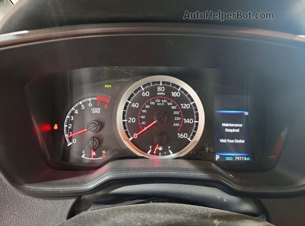 JTDP4MCE3MJ076250 2021 TOYOTA COROLLA Blue ხელსაწყოთა პანელის ხედი