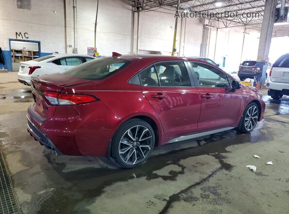 JTDP4MCE3NJ094653 2022 TOYOTA COROLLA Red Trasero derecho