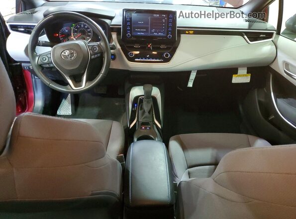 JTDP4MCE3NJ094653 2022 TOYOTA COROLLA Red Vista del salpicadero