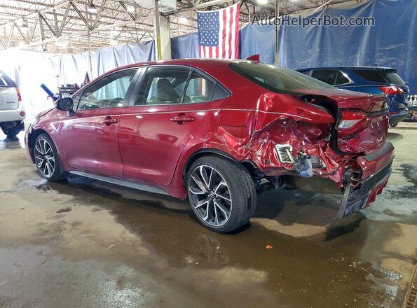 JTDP4MCE3NJ094653 2022 TOYOTA COROLLA Red Trasero izquierdo