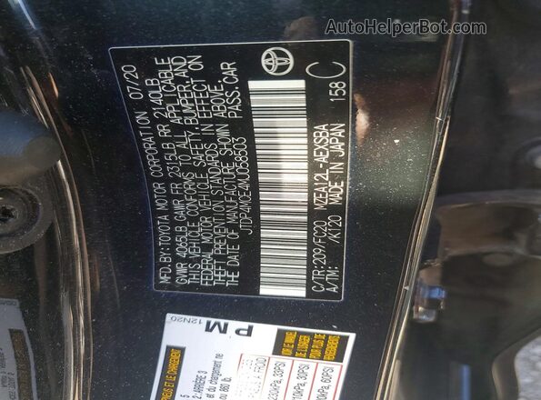 JTDP4MCE4MJ058503 2021 TOYOTA COROLLA Черный Вид подкапотного пространства