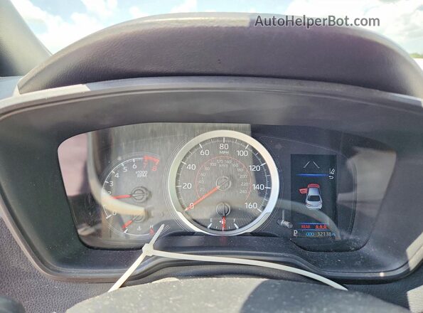 JTDP4MCE5N3500436 2022 TOYOTA COROLLA White Widok zestawu wskaźników