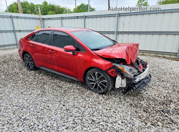 JTDP4MCE8MJ064871 2021 TOYOTA COROLLA Red Delantero derecho