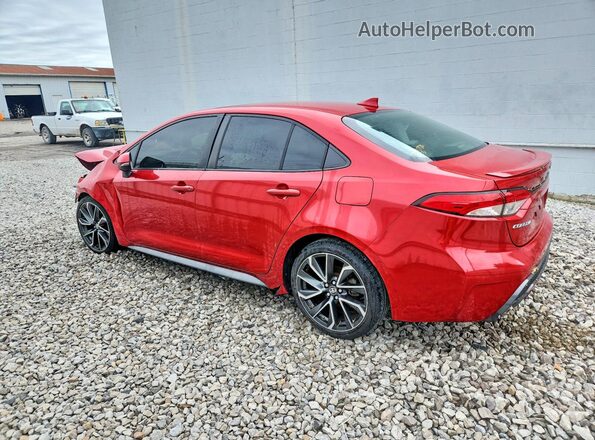 JTDP4MCE8MJ064871 2021 TOYOTA COROLLA Red Trasero izquierdo