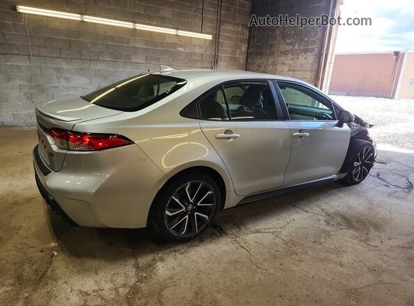 JTDP4RCE3LJ016738 2020 TOYOTA COROLLA Silver Задня права чверть