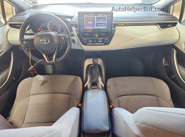 JTDP4RCE3LJ016738 2020 TOYOTA COROLLA Silver Вид панелі приладів