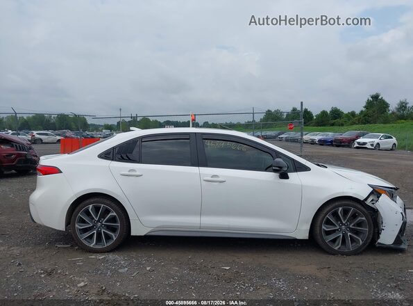 JTDP4RCE4LJ050154 2020 TOYOTA COROLLA White Widok wnętrza z tyłu