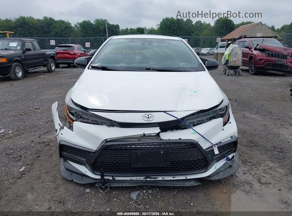JTDP4RCE4LJ050154 2020 TOYOTA COROLLA White Widok zestawu wskaźników