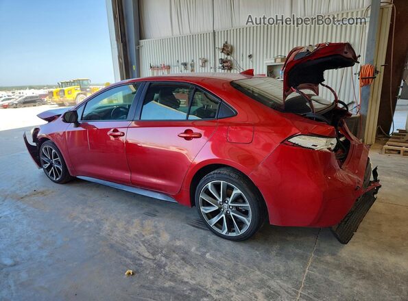 JTDP4RCE7LJ018007 2020 TOYOTA COROLLA Red Հետևի ձախ