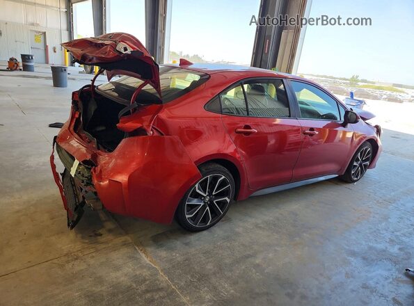 JTDP4RCE7LJ018007 2020 TOYOTA COROLLA Red Հետևի աջ