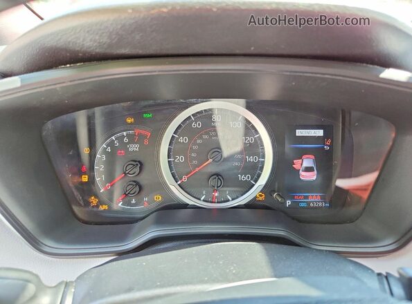 JTDP4RCE9LJ027985 2020 TOYOTA COROLLA Red ხელსაწყოთა პანელის ხედი