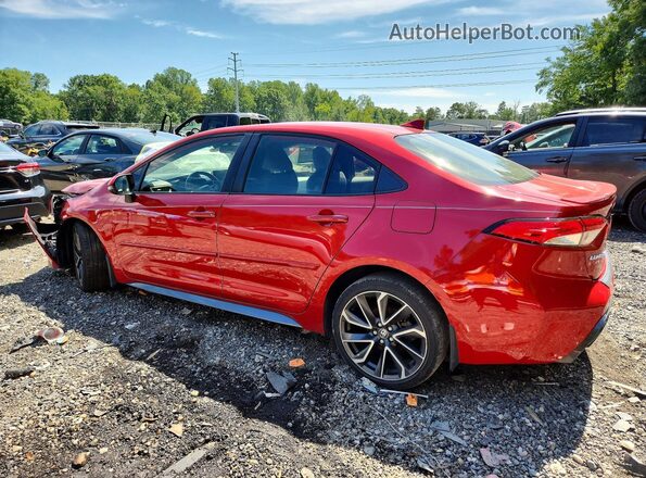 JTDP4RCE9LJ027985 2020 TOYOTA COROLLA Red უკანა მარცხენა