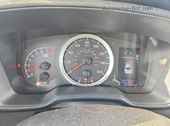 JTDS4MCE0MJ060744 2021 TOYOTA COROLLA Черный Вид щитка приборов