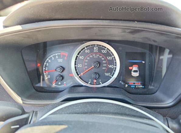 JTDS4MCE0N3513184 2022 TOYOTA COROLLA Gray Instrument cluster view