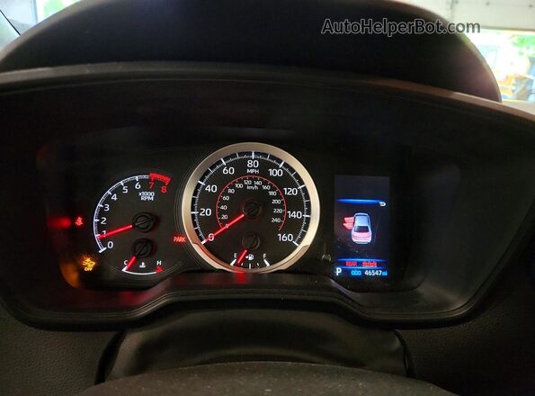 JTDS4MCE0NJ097228 2022 TOYOTA COROLLA Серебряный Вид щитка приборов