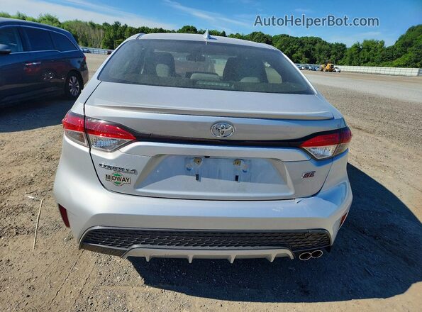 JTDS4MCE1MJ064706 2021 TOYOTA COROLLA Silver Вид ззаду