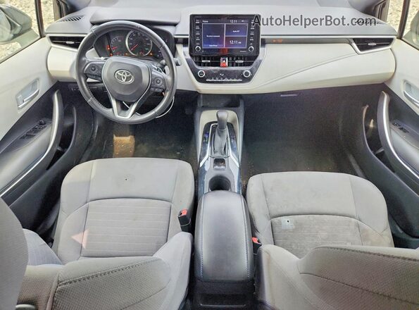 JTDS4MCE1MJ072594 2021 TOYOTA COROLLA Black Widok deski rozdzielczej