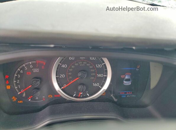 JTDS4MCE3N3510067 2022 TOYOTA COROLLA White Սարքավորումների վահանակի տեսք
