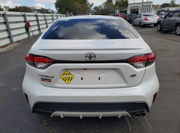 JTDS4MCE3N3510067 2022 TOYOTA COROLLA White Հետևի տեսք