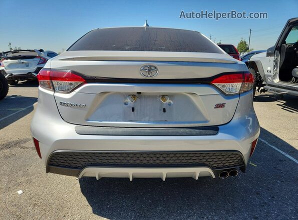 JTDS4MCE4MJ061461 2021 TOYOTA COROLLA Silver Вид ззаду