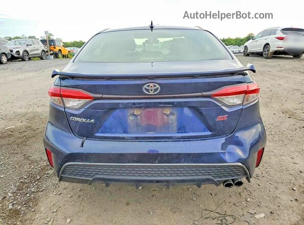 JTDS4MCE5NJ087827 2022 TOYOTA COROLLA Blue Rear view