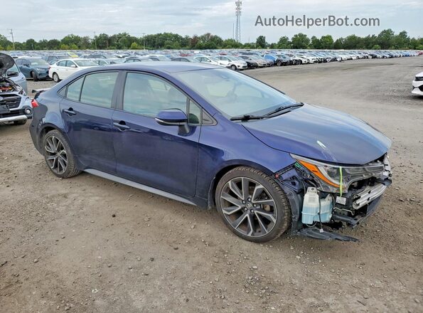 JTDS4MCE5NJ087827 2022 TOYOTA COROLLA Blue Front right