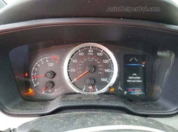 JTDS4MCE5NJ087827 2022 TOYOTA COROLLA Blue Instrument cluster view
