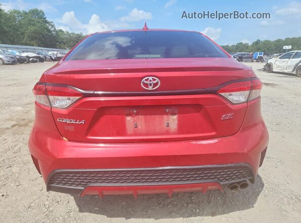 JTDS4MCE6MJ061624 2021 TOYOTA COROLLA Red Rear view