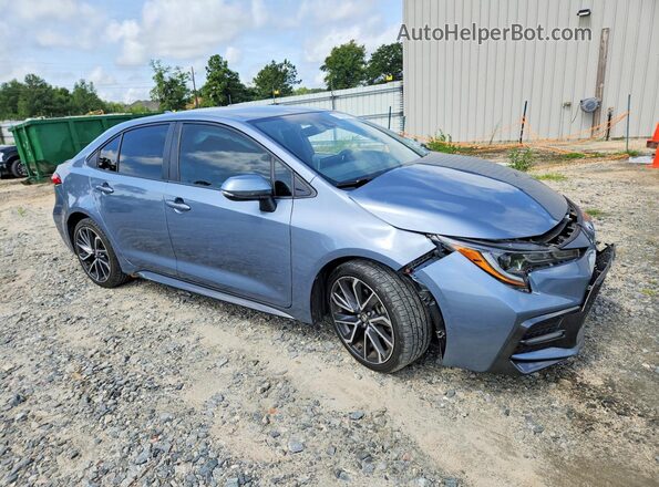 JTDS4MCE6MJ081002 2021 TOYOTA COROLLA Синий Передняя правая четверть