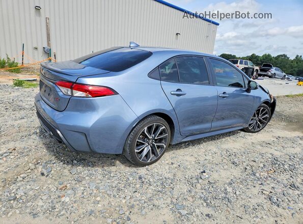 JTDS4MCE6MJ081002 2021 TOYOTA COROLLA Синий Задняя правая четверть