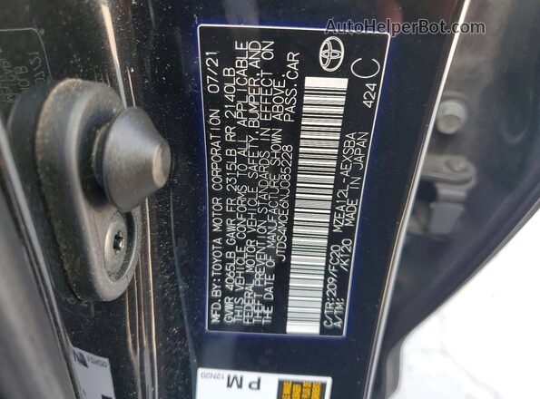JTDS4MCE6NJ085228 2022 TOYOTA COROLLA Black Engine compartment view